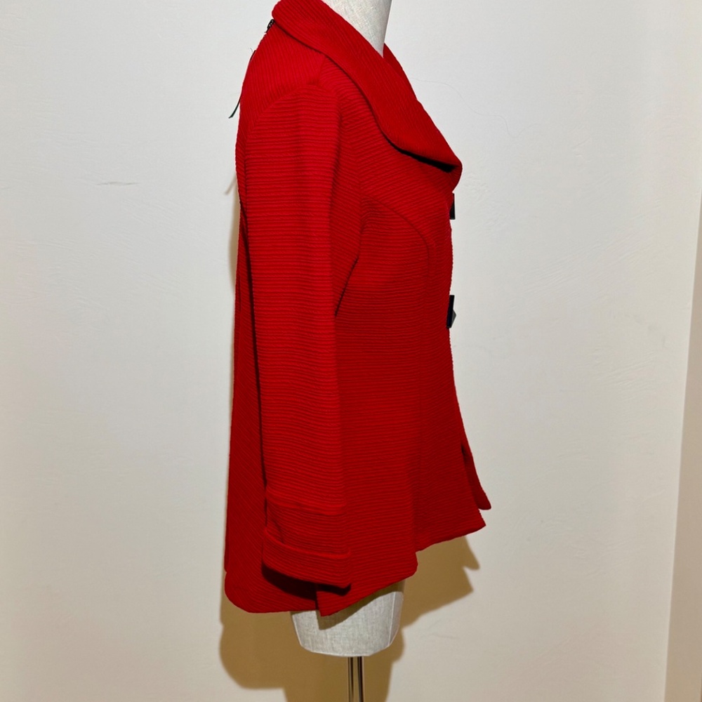 🔥EXQUISITE‼️ Contemporary Jacket from IC Collection in True Red - Size Small ♥️ - Picture 3 of 10